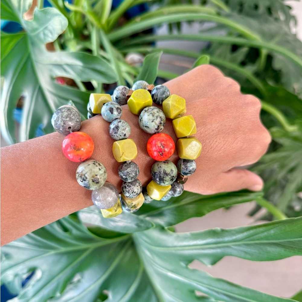 Earth Energy Bracelet – Serpentine, Hematite & Jasper (one) - Picture 5 of 5